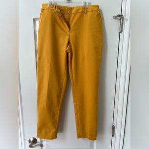 Jones of New York cropped mustard pants